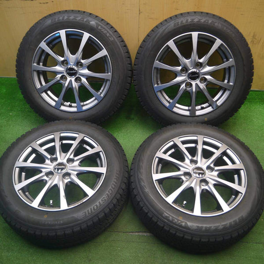 バリ溝！キレイ！8.5分★スタッドレス 165/65R14 ブリヂストン ブリザック VRX2 Exceeder エクシーダー 14インチ PCD100/4H★5020503Hス