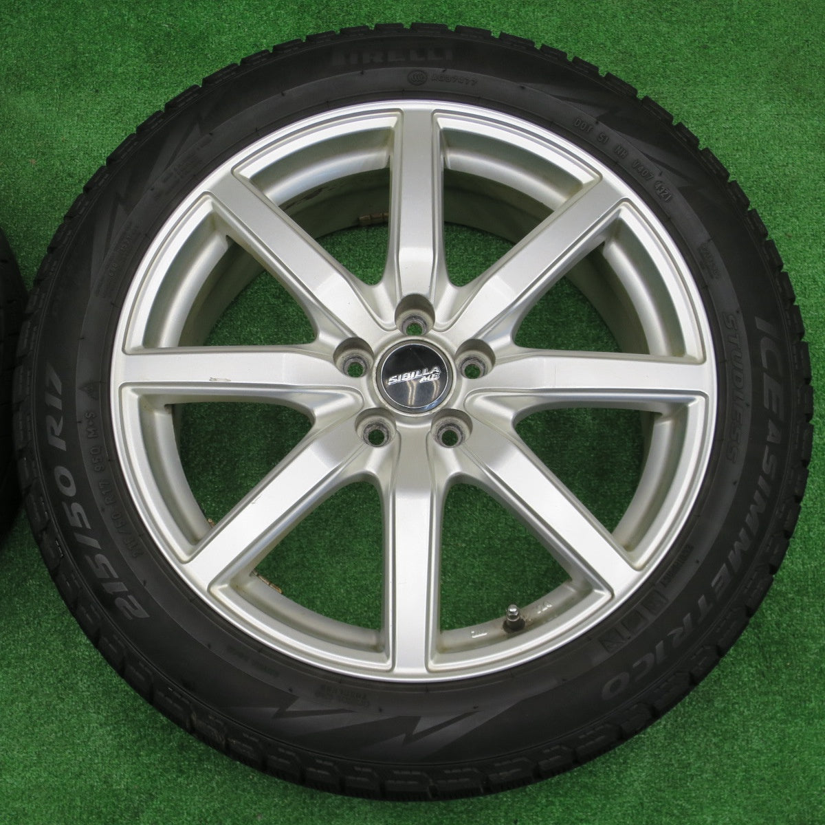 4本価格！21年★インプレッサ 等 215/50R17 スタッドレス ピレリ アイスアシンメトリコ SIBILLA ME シビラ 17インチ PCD100/5H★5121301NKス