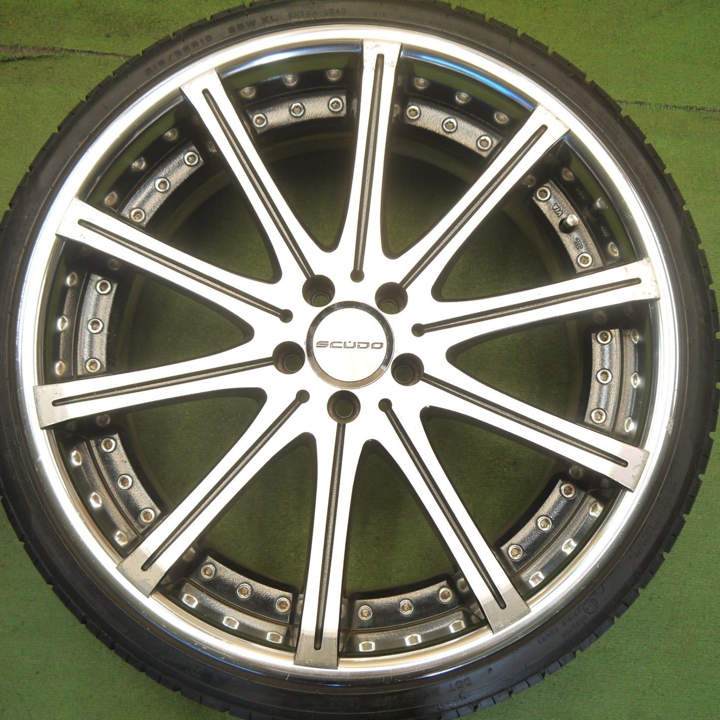 4本価格◎プリウス 等 GIALLA SCUDO X-ARMS 215/35R19 ハイフライ HF805 ジアラ 19インチ PCD100/5H◎6062906Hノ