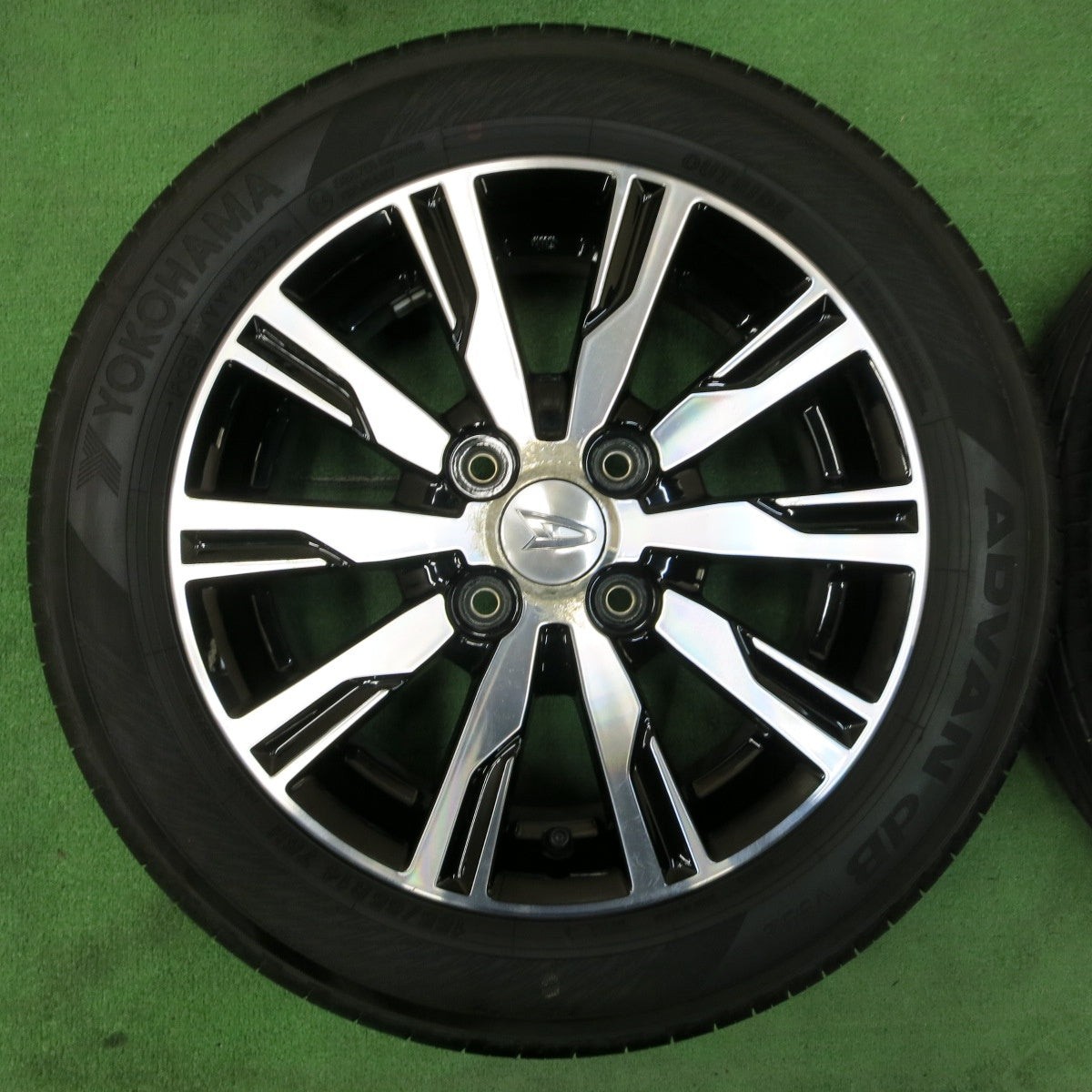 *送料無料* バリ溝！22年！ほぼ10分★ダイハツ タント カスタム 純正 155/65R14 ヨコハマ アドバン dB V552 14インチ PCD100/4H★4052008イノ