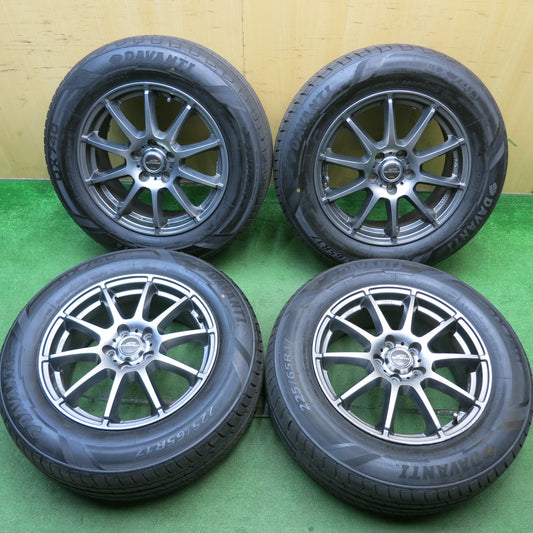 バリ溝！22年！9.5分★225/65R17 ダヴァンティ DX740 SCHNEIDER ATECH シュナイダー 17インチ PCD114.3/5H★4062101HAノ