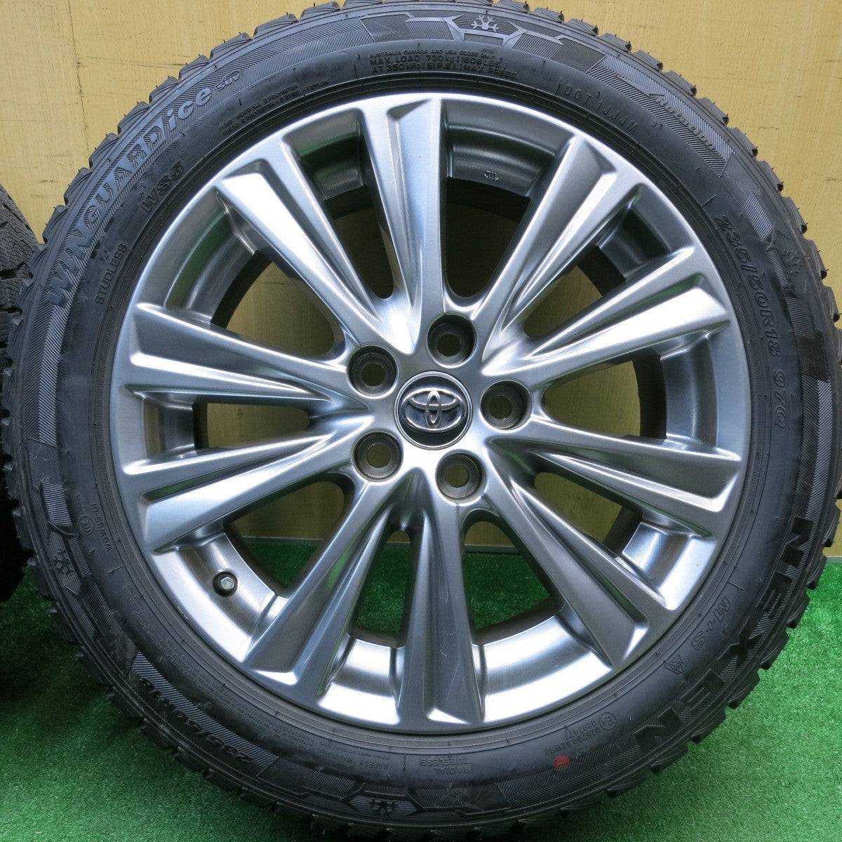 バリ溝！23年！ほぼ10分★トヨタ 30系 アルファード ヴェルファイア 純正 235/50R18 スタッドレス ネクセン ウィンガード アイス SUV WS5 18インチ PCD114.3/5H★5122101HAス