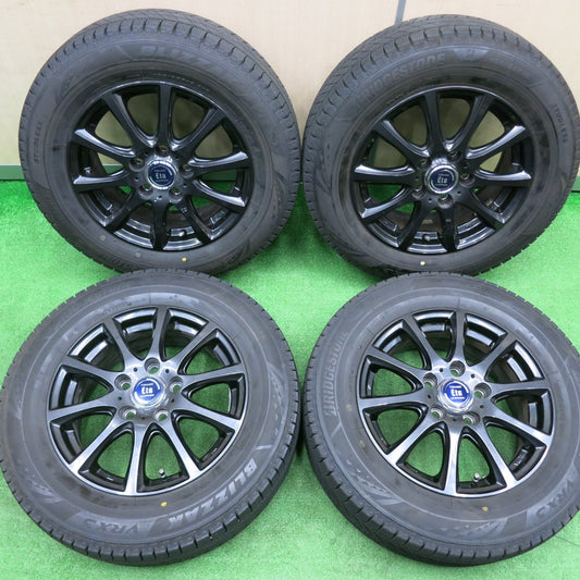 [送料無料] バリ溝！23年！キレイ！9.5分★スタッドレス 195/65R15 ブリヂストン ブリザック VRX3 TIRADO Eta LA STRADA 15インチ PCD114.3/5H★4110502NJス