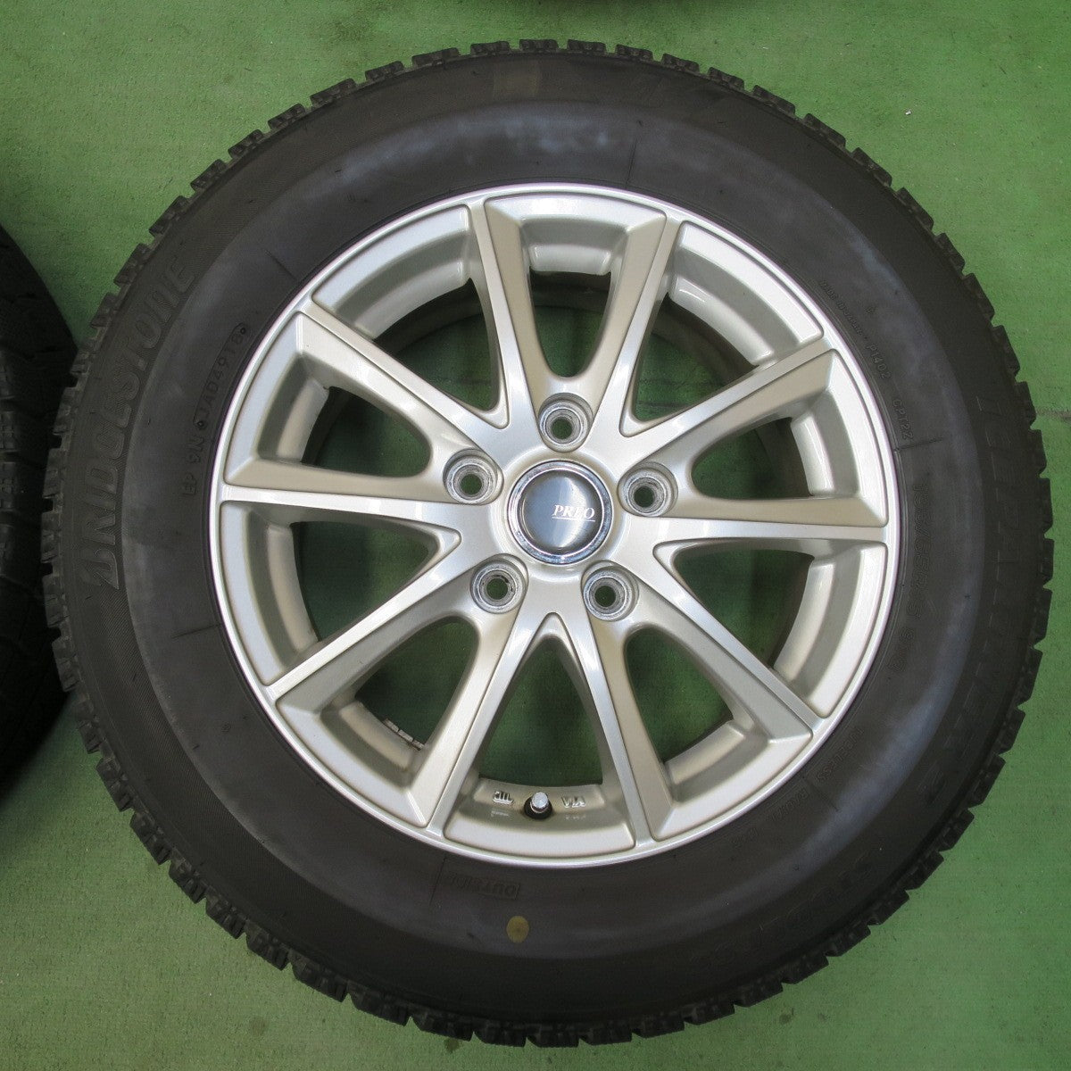 バリ溝！8.5分★スタッドレス 195/65R15 ブリヂストン アイスパートナー2 PREO プレオ 15インチ PCD114.3/5H★6010601イス
