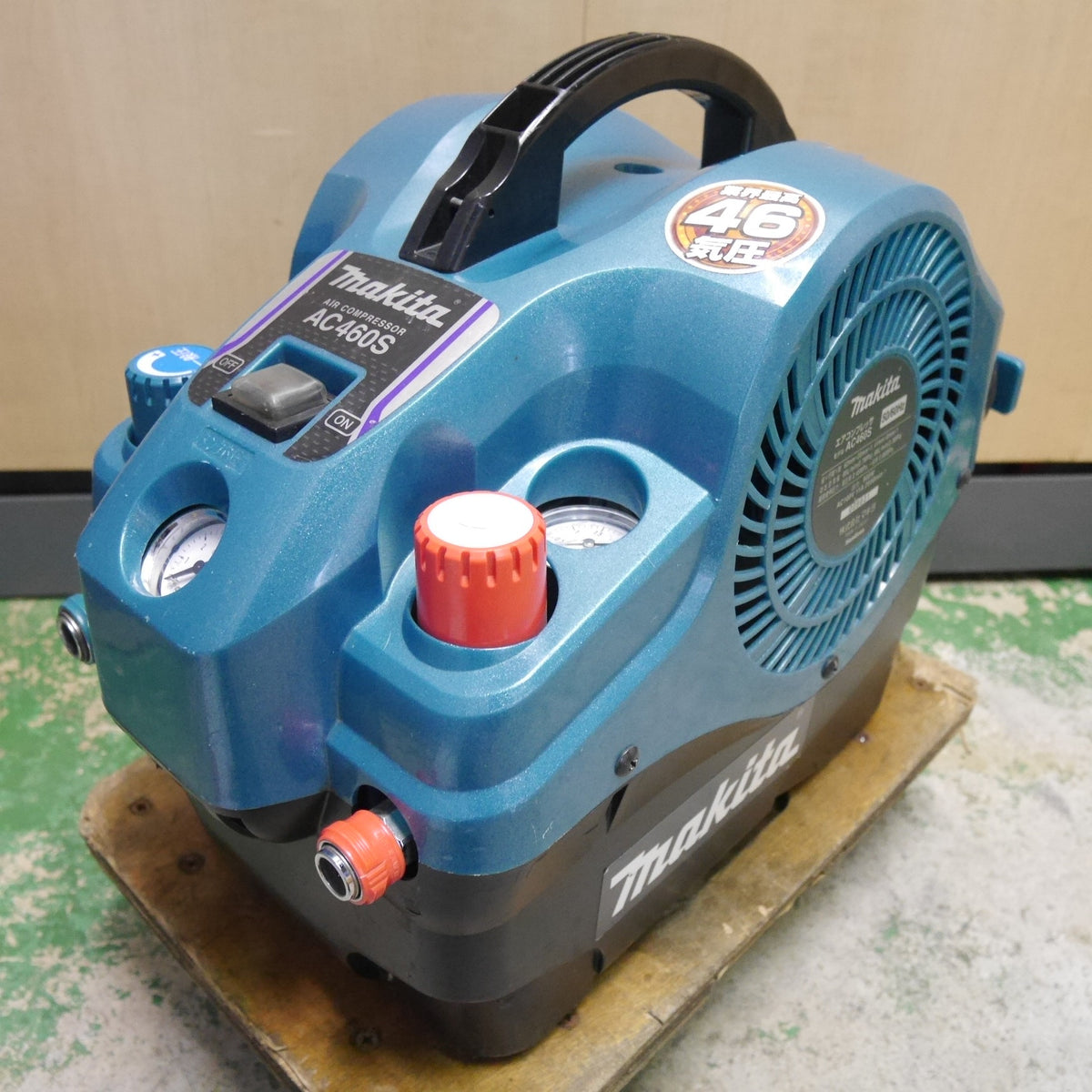 ☆マキタ エア コンプレッサー AC460S 3L タンク エアー ツール 工具 高圧 一般圧 50/60Hz makita 100V☆