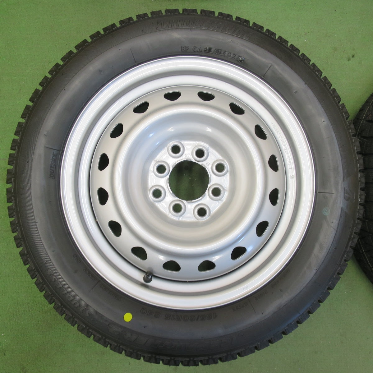 未使用！24年★スタッドレス 185/60R15 ブリヂストン アイスパートナー2 スチール ホイール 15インチ PCD100 114.3/4H マルチ★5112908イス