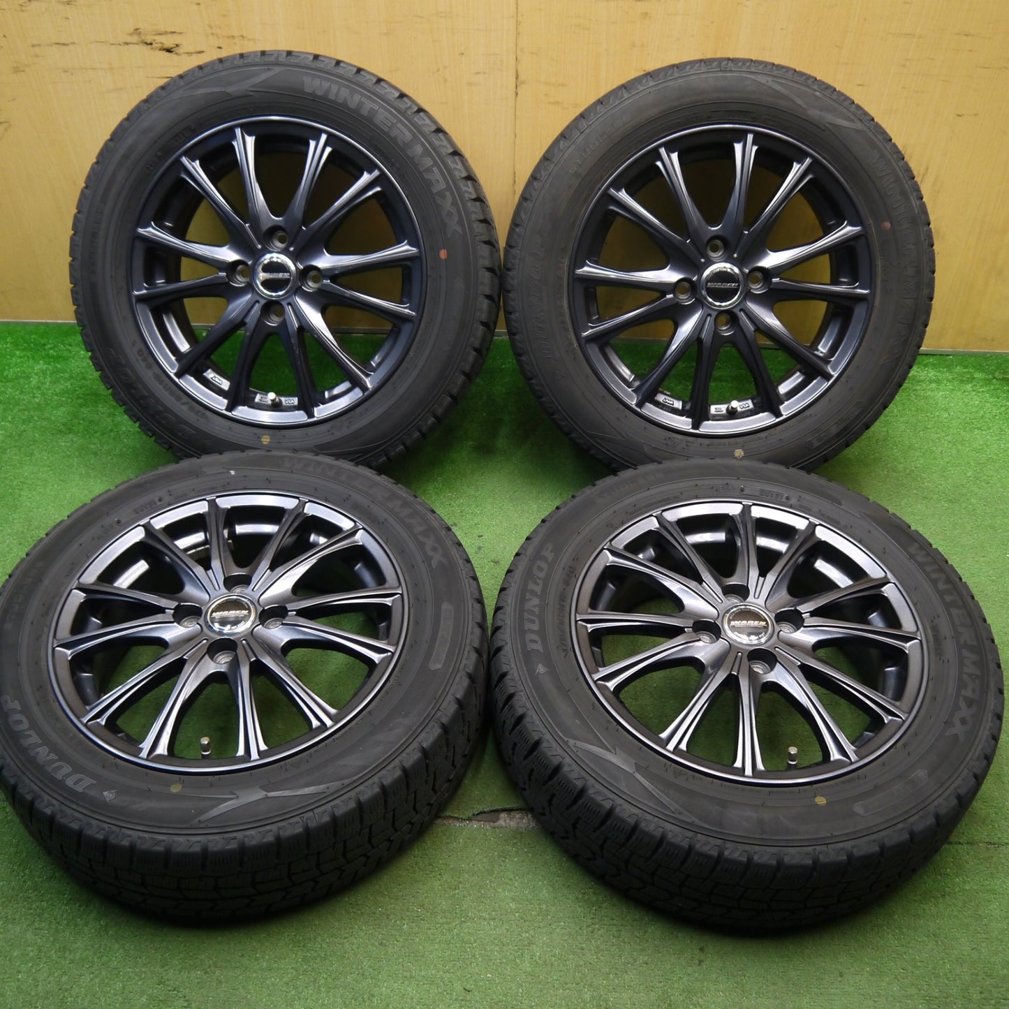 キレイ！21年★スタッドレス 175/65R15 ダンロップ ウインターマックス WM02 WAREN ヴァーレン 15インチ PCD100/4H★5050905Hス