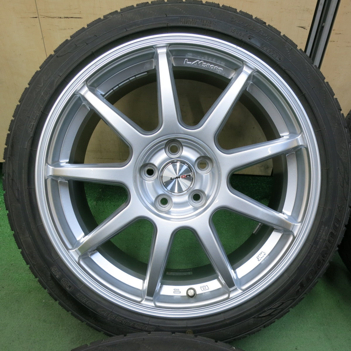 バリ溝！23年！9.5分★カローラ ツーリング 等 215/45R17 ダンロップ エナセーブ EC204 LM-QR 17インチ PCD100/5H★5050211SYノ