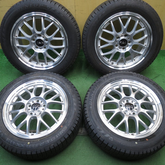 バリ溝！22年！ほぼ10分★BBS ASA REVOLUTION 215/55R17 スタッドレス ダンロップ ウインターマックス 03 17インチ PCD114.3/5H★5081204NJス