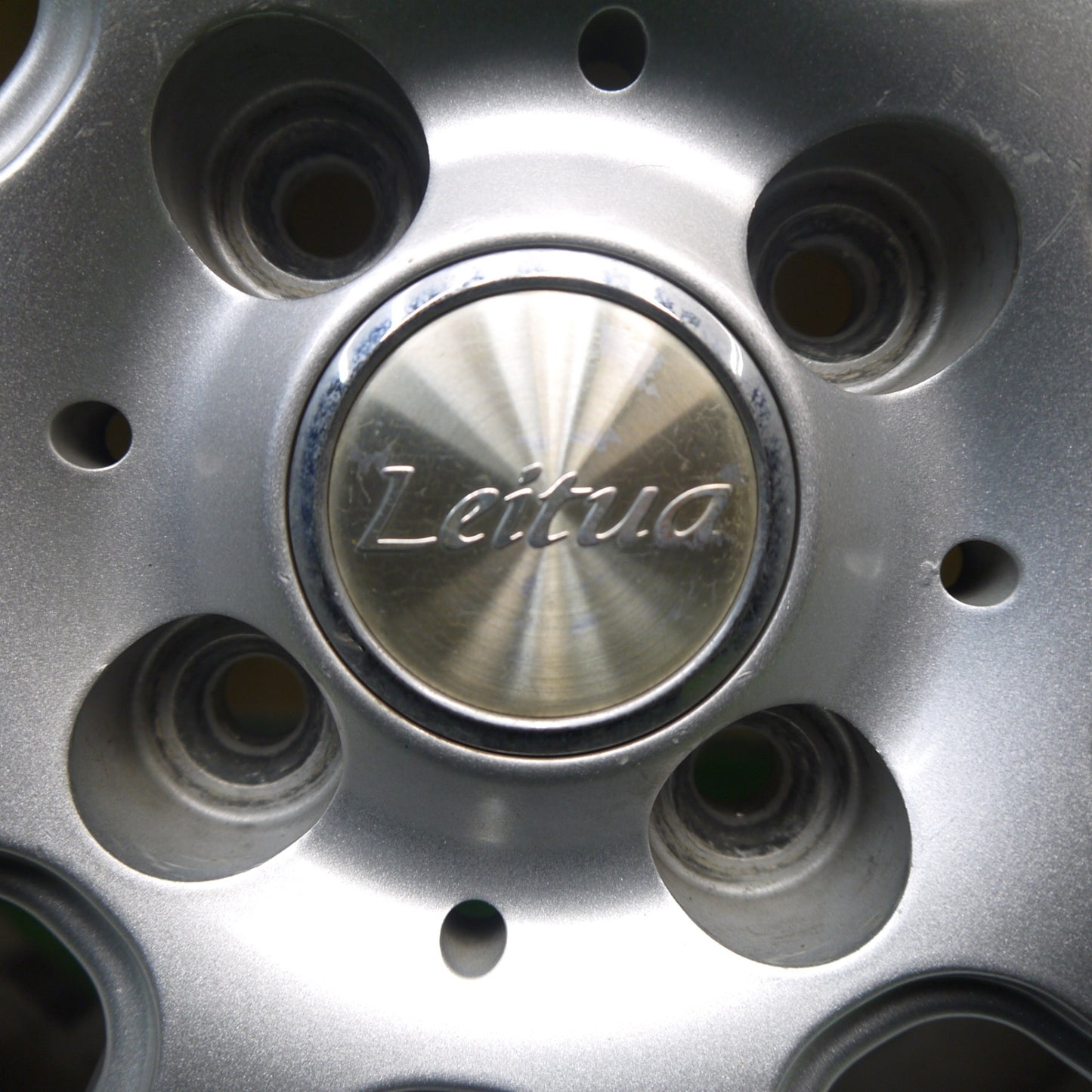 ほぼ未使用！24年★スタッドレス 165/70R14 グッドイヤー アイスナビ7 Leitua 社外 アルミ 14インチ PCD100/4H★6021811Hス
