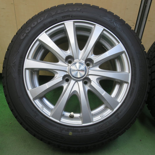 バリ溝！9.5分以上◎スタッドレス 165/65R14 グッドイヤー アイスナビ6 ravrion RS01 ラブリオン 14インチ PCD100/4H◎6100910イス