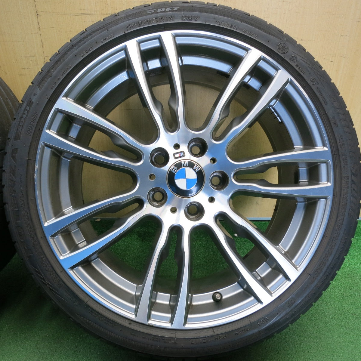 4本価格★BMW F30 F31 3シリーズ Mスポーツ 純正 225/40R19 255/35R19 ブリヂストン ポテンザ S001 RFT ランフラット 19インチ PCD120/5H★6051407HAノ