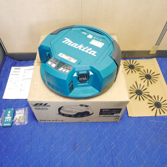 [送料無料] キレイ！付属品付き☆マキタ 充電式 ロボット クリーナー RC200D 業務用 ロボット 掃除機 18V makita 本体のみ☆