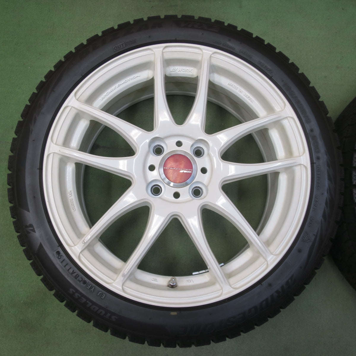 バリ溝！9.5分◎S660 WORK EMOTION Kiwami 165/55R15 195/45R16 スタッドレス ブリヂストン ブリザック VRX2 ワーク エモーション 極 15 16 インチ PCD100/4H◎6101203イス