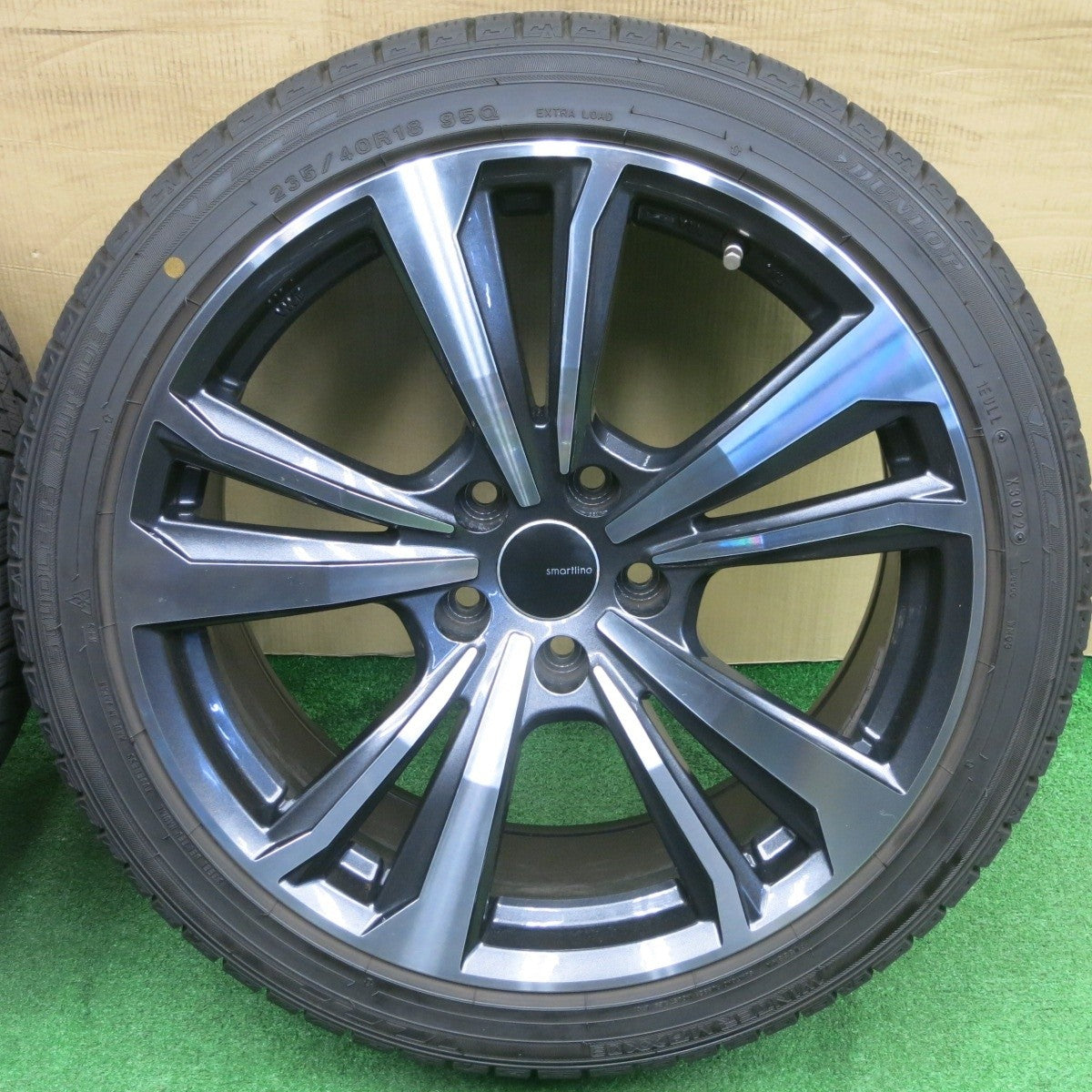 バリ溝！22年！9分★ベンツ Cクラス 等 smartline 365 235/40R18 スタッドレス ダンロップ ウインターマックス 03 スマートライン 18インチ PCD112/5H★6021103NKス
