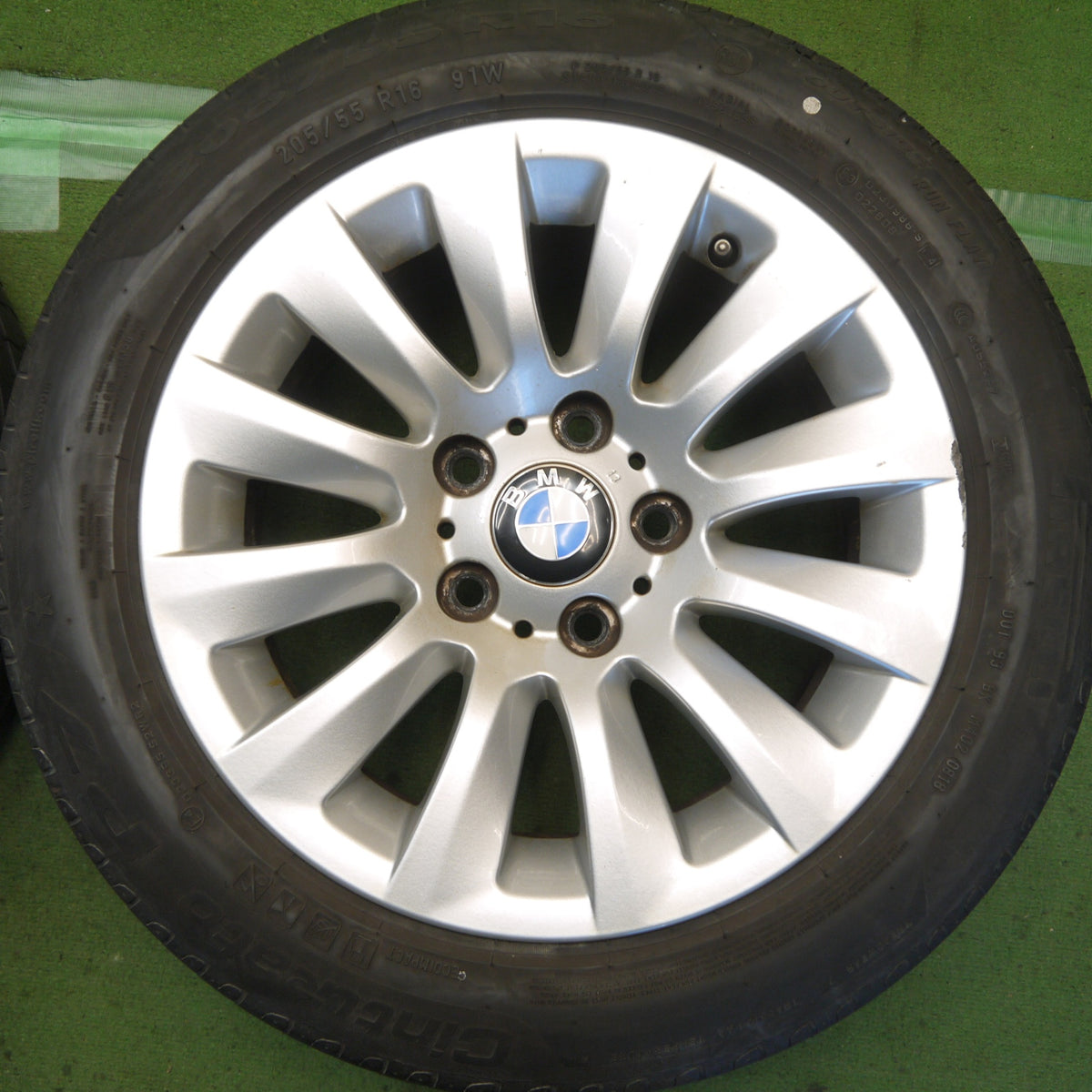 4本価格◎BMW 3シリーズ E90 E91 純正 205/55R16 ピレリ Cinturato P7 チントゥラート 16インチ PCD120/5H◎6091801Hノ