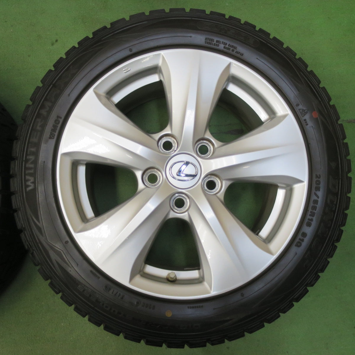 センサー付！キレイ★レクサス IS 純正 205/55R16 スタッドレス ダンロップ ウインターマックス WM01 16インチ PCD114.3/5H★5120207イス