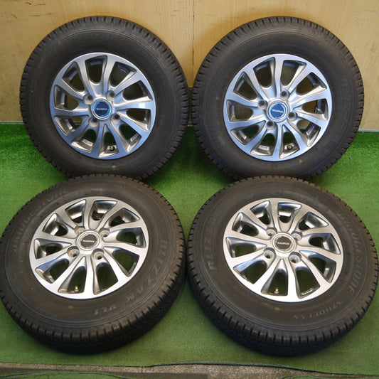 バリ溝！9分◎スタッドレス 145R12 6PR ブリヂストン ブリザック VL1 BALMINUM TR10 バルミナ 12インチ PCD100/4H◎6072904Hス