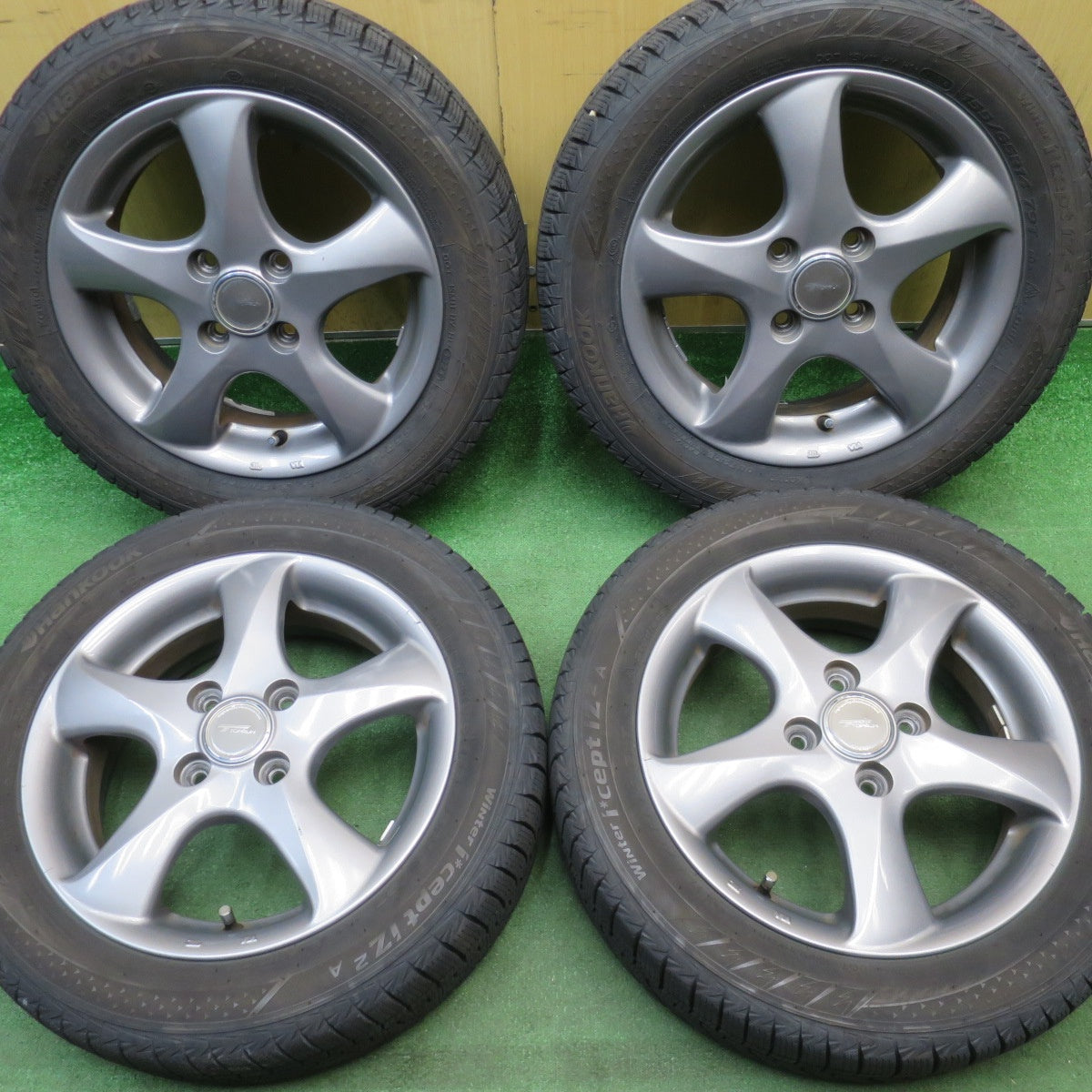 バリ溝！24年！9分★スタッドレス 155/65R14 ハンコック ウインター アイセプト IZ 2A TOPRUN トップラン 14インチ PCD100/4H★6042804NJス