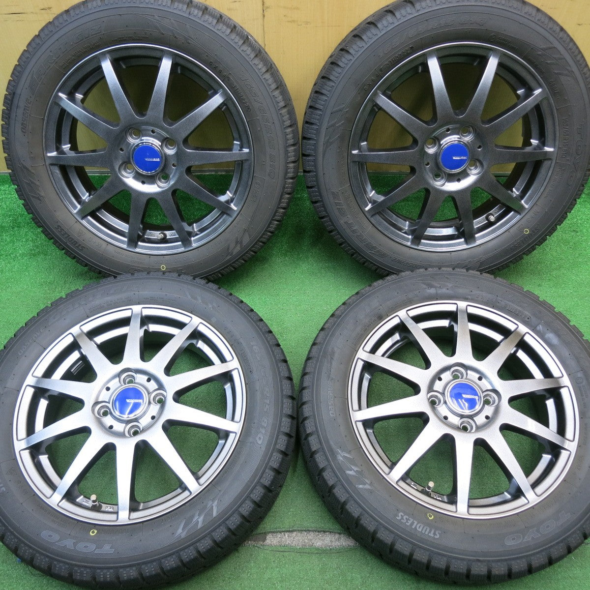バリ溝！22年！キレイ！9.5分★スタッドレス 165/65R15 トーヨー オブザーブ ガリット GIZ WINNERS ウィナーズ 15インチ PCD100/4H★5051502NJス