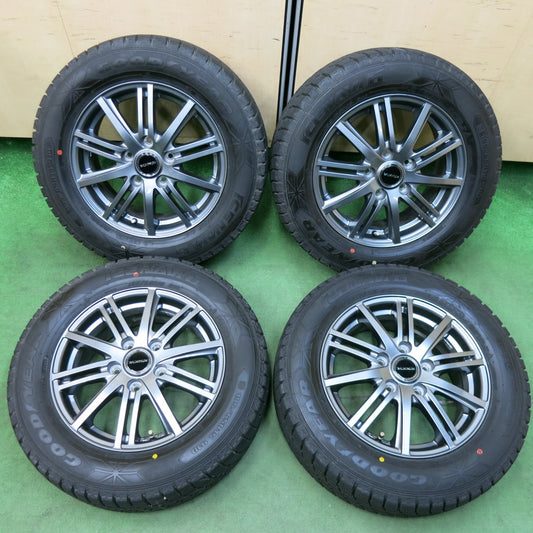 [送料無料] バリ溝！キレイ！ほぼ10分★スタッドレス 195/65R15 グッドイヤー アイスナビ6 BALMINUM バルミナ 15インチ PCD114.3/5H★4122509SYス
