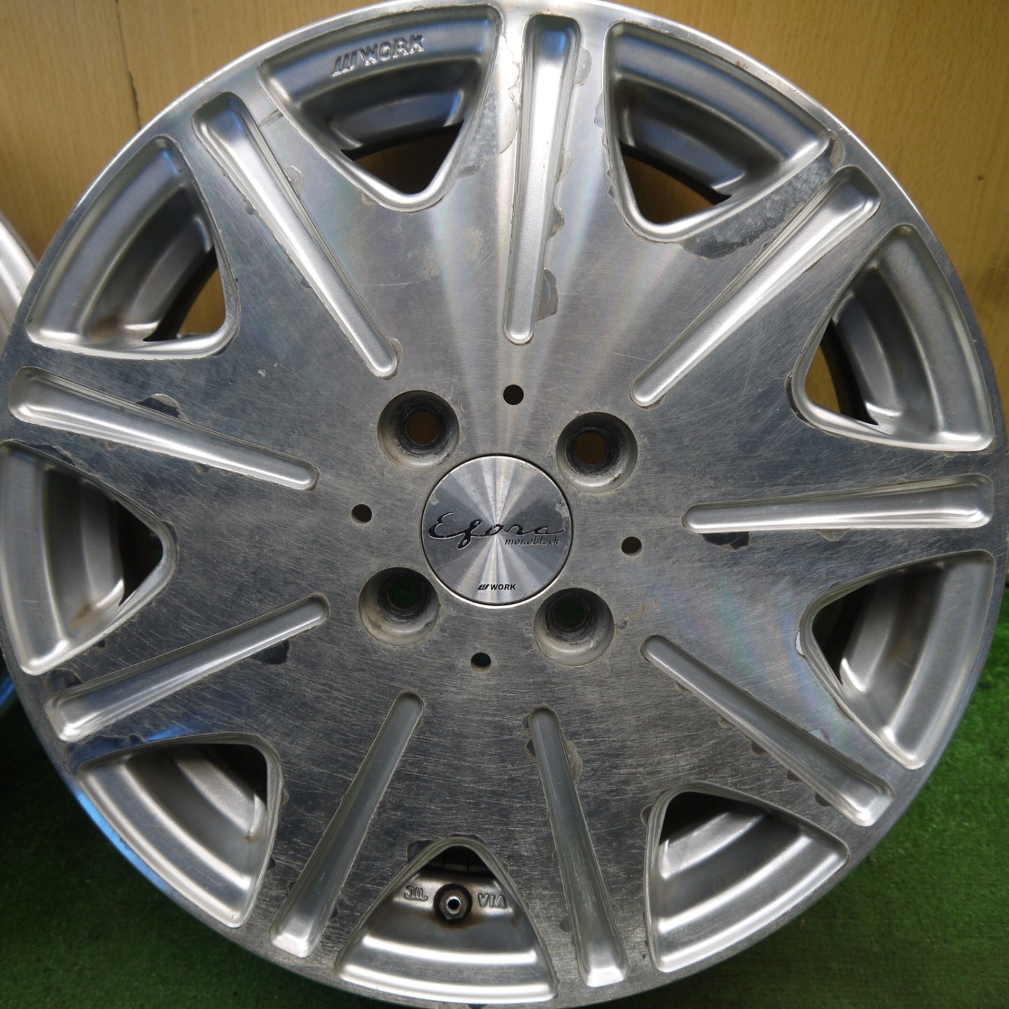 4本価格★WORK Efors Monoblock ワーク イーフォース モノブロック 15インチ ホイール 15×5JJ PCD100/4H★5100607Hホ