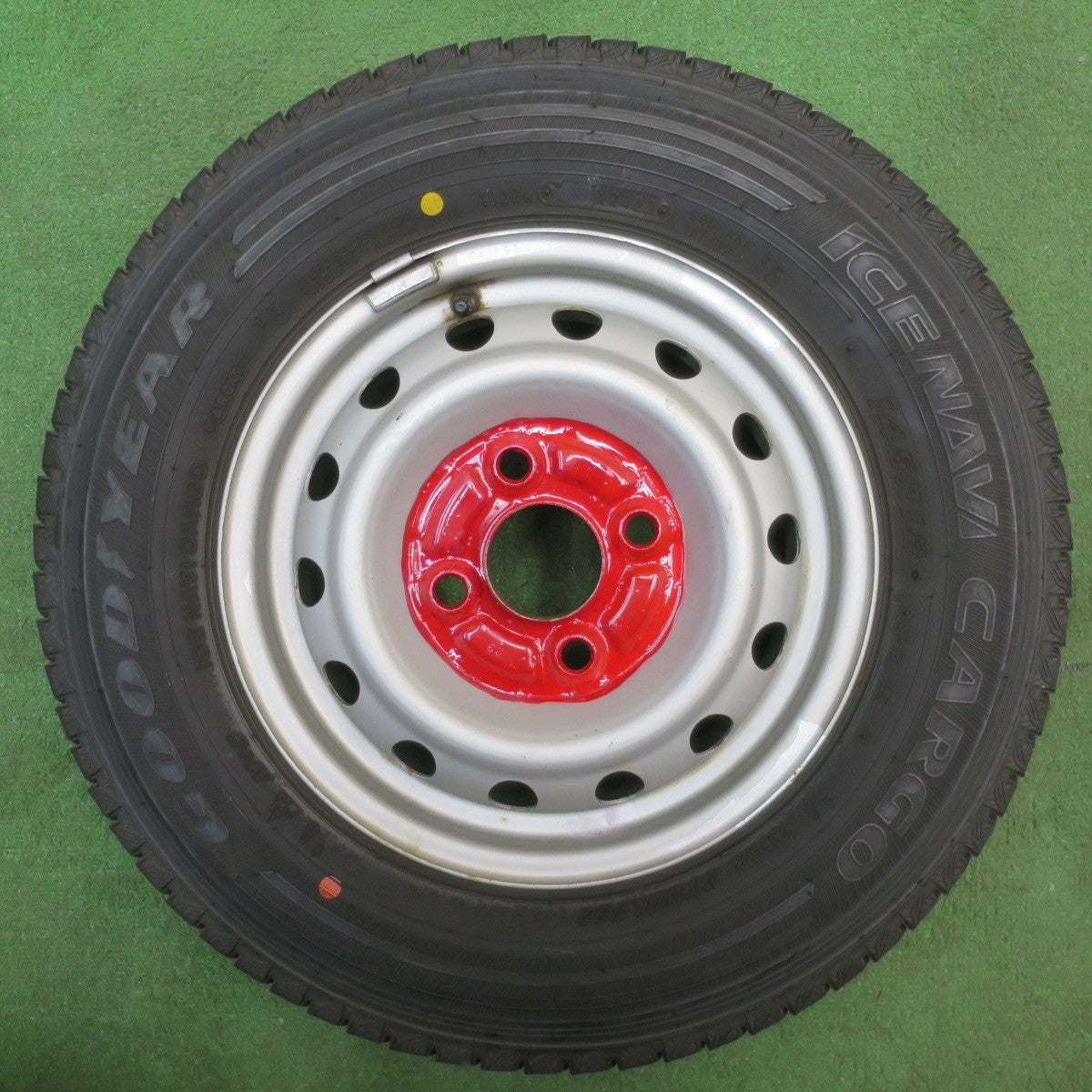 バリ溝！22年！キレイ！9.5分以上★スタッドレス 145R12 6PR グッドイヤー アイスナビ CARGO スチール ホイール カーゴ 12インチ PCD100/4H★6032204NJス