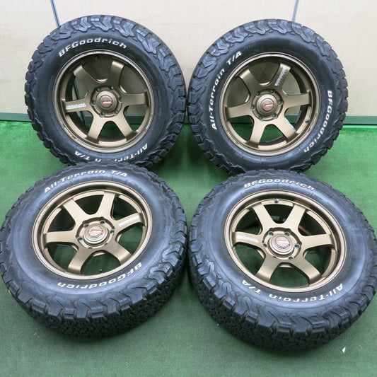 *送料無料* バリ溝！キレイ！9.5分★RAYS VOLK RACING TE37SB 265/65R18 BFグッドリッチ All-Terrain T/A KO2 レイズ ボルクレーシング PCD139.7/6H★4051507HAノ