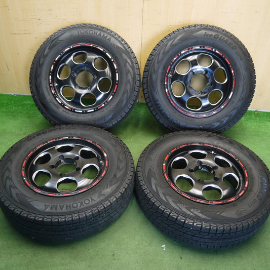 バリ溝！9分★スタッドレス 185/85R16 105/103L ヨコハマ アイスガード G075 ELFORD 社外 アルミ 16インチ PCD139.7/5H★6060808Hス