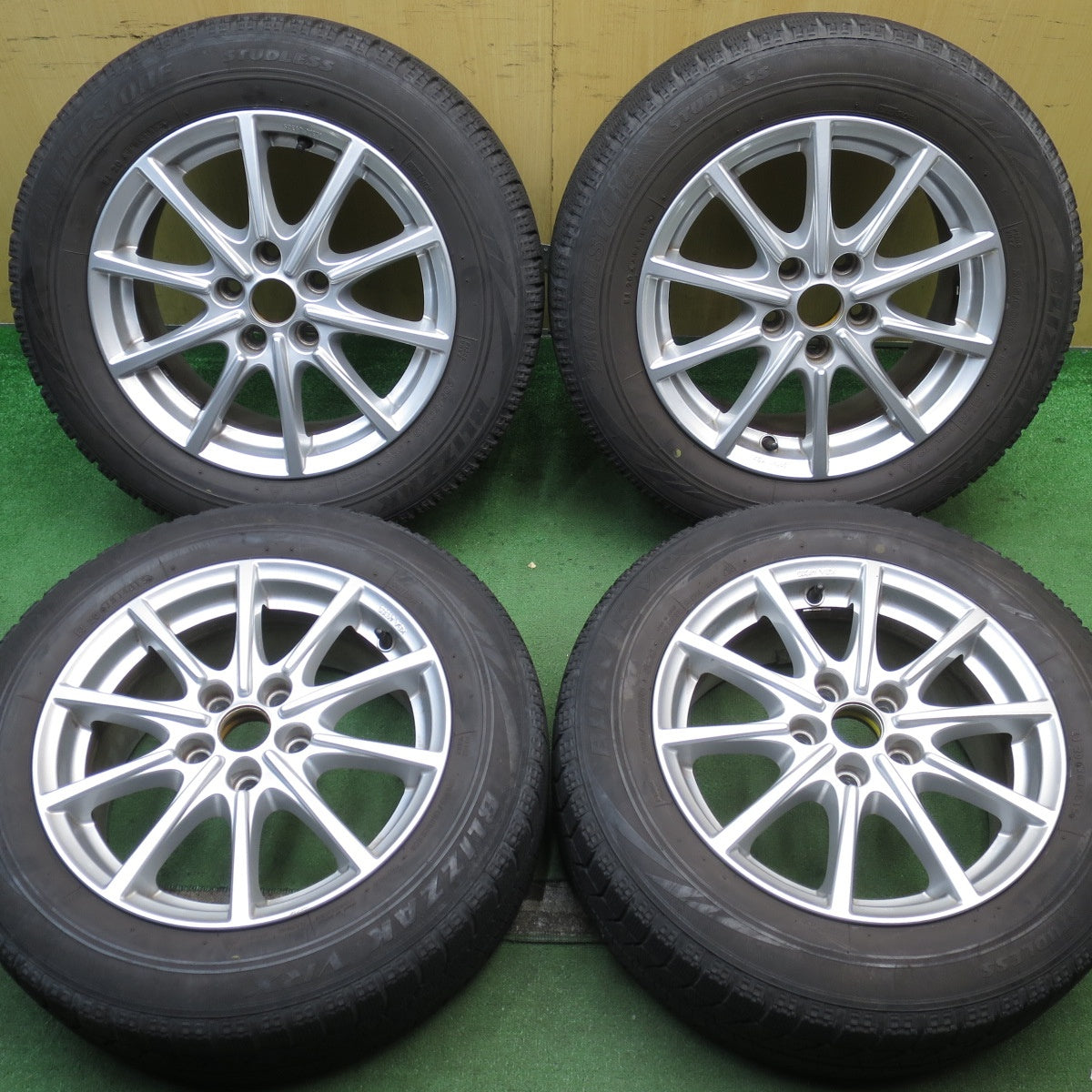 4本価格★ベンツ 等 BORBET CMA 205/60R16 スタッドレス ブリヂストン ブリザック VRX 16インチ ボルベット PCD112/5H★5072401NJス