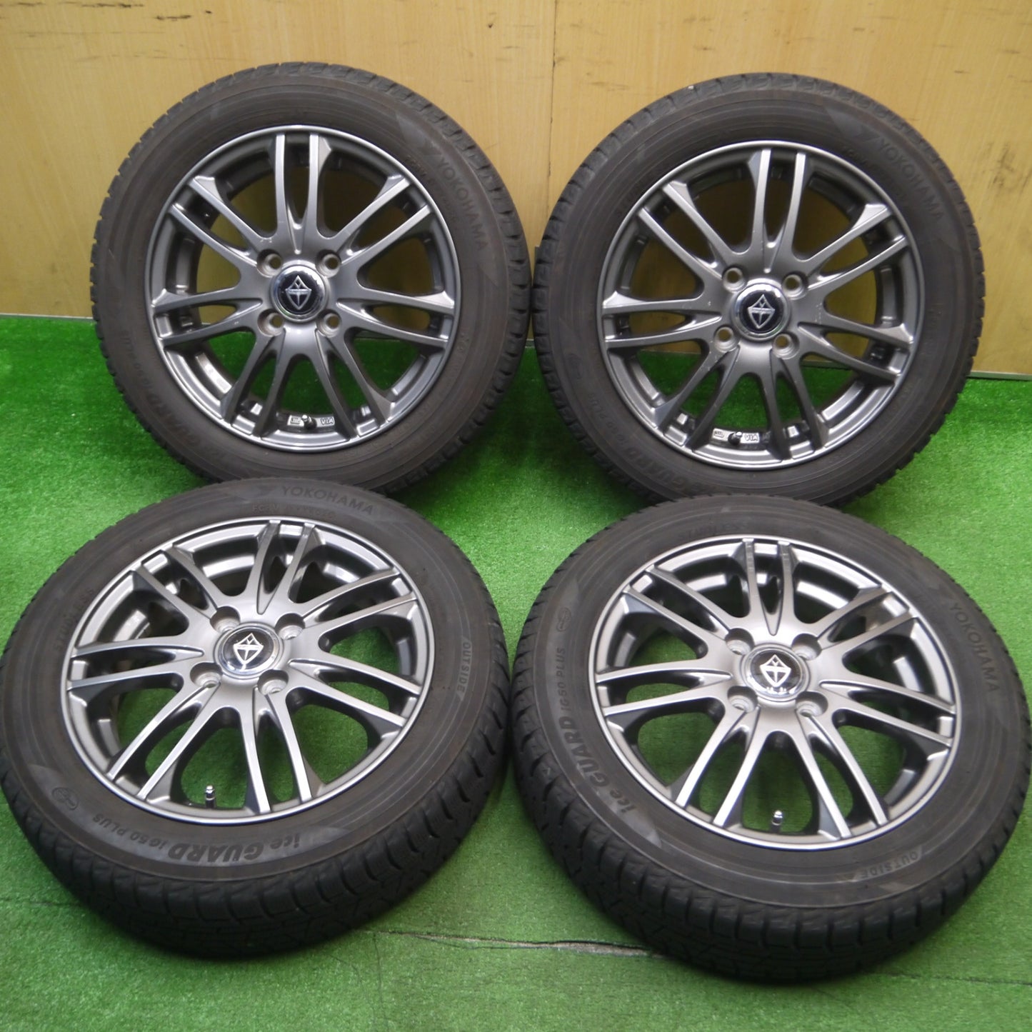 [送料無料] バリ溝！20年！9分★スタッドレス 155/65R14 ヨコハマ アイスガード iG50 プラス VELVA ヴェルヴァ 14インチ PCD100/4H★4120603Hス