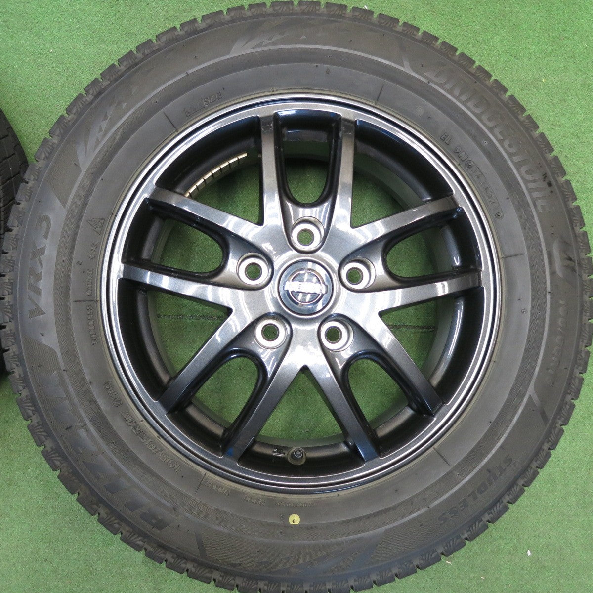 キレイ★日産 C27 セレナ 純正 OP エスティーロ 195/65R15 スタッドレス ブリヂストン ブリザック VRX3 15インチ PCD114.3/5H★6052301HAス