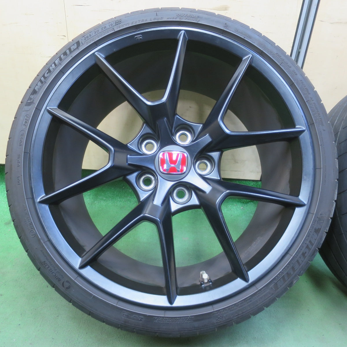 キレイ！22年★ホンダ FL5 シビック タイプR 純正 265/30R19 ミシュラン パイロットスポーツ4 S 19インチ PCD120/5H★6051505イノ