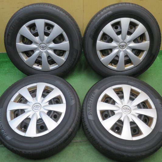 バリ溝！23年！8.5分◎トヨタ 140系 カローラ フィールダー 純正 スチール 195/65R15 プラクティバ ヨコハマ 15インチ PCD100/4H◎6062403NJノ