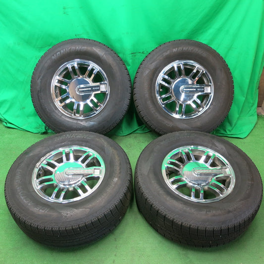 *送料無料* バリ溝！21年！9.5分★ハマー H3 純正 265/70R16 スタッドレス ナンカン アイスアクティバ AW-1 16インチ PCD139.7/6H★4052006ナス