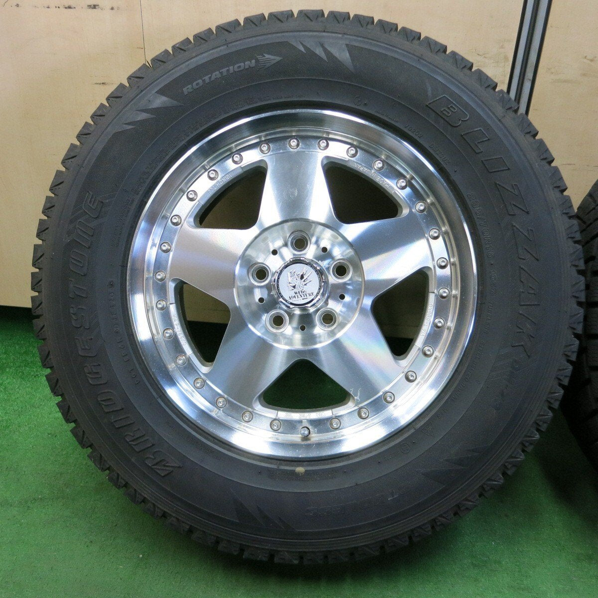 4本★WEDS ADVENTURE 235/70R16 スタッドレス ブリヂストン DM-Z3 ウェッズ アドベンチャー PCD114.3/5H★4061001ナス