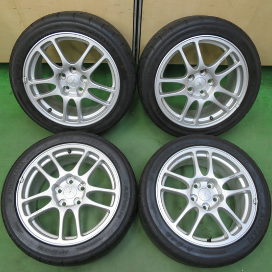 キレイ★三菱 ランエボ 純正 ENKEI 235/45R17 ヨコハマ アドバン A-046 エンケイ ランサーエボリューション PCD114.3/5H★5082307イノ