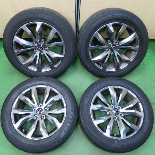 [送料無料] センサー付！バリ溝！21年！9.5分★レクサス NX Fスポーツ 純正 235/55R18 トーヨー プロクセス CL1 SUV 18インチ PCD114.3/5H★5031401イノ