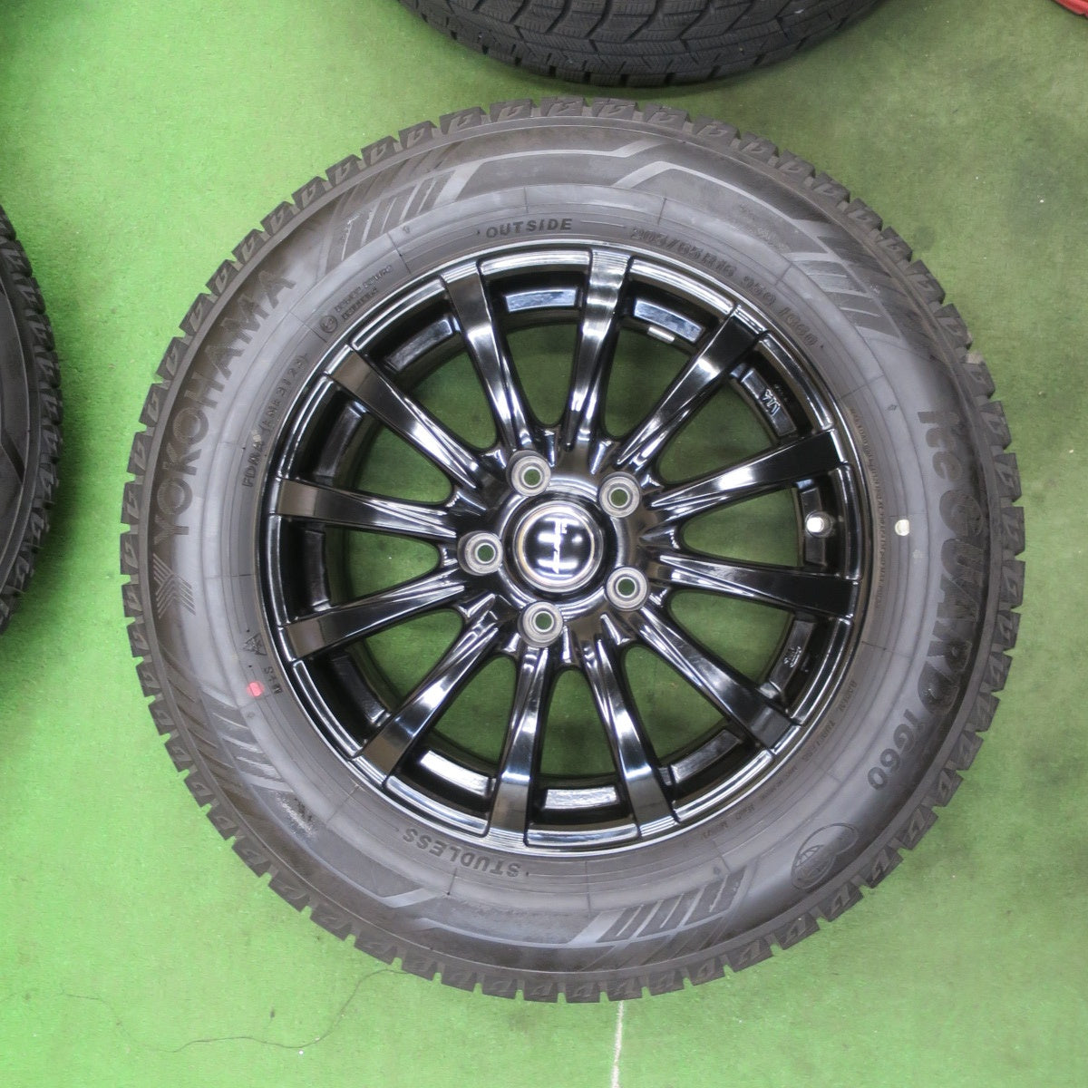 バリ溝！23年！キレイ！9.5分★スタッドレス 205/65R16 ヨコハマ アイスガード iG60 AZANE FB 社外 アルミ 16インチ PCD114.3/5H★6022701TTス
