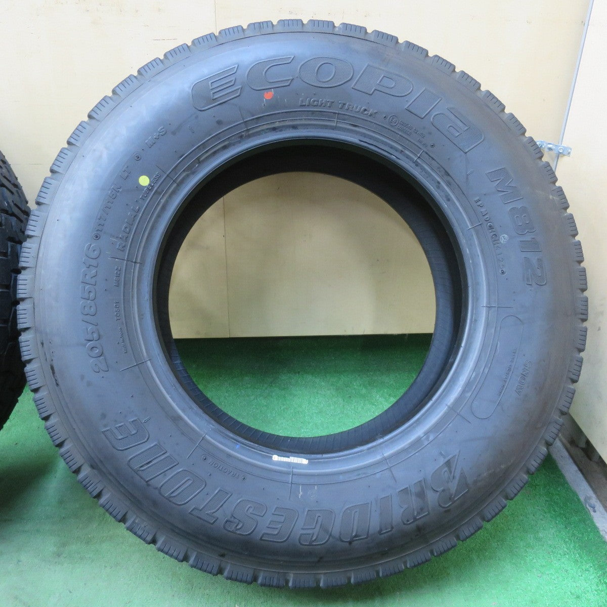 ほぼ未使用！25年！6本★トラック バス タイヤ 205/85R16 117/115N ブリヂストン エコピア M812 ミックス オールシーズン 16インチ★6013107イスタ