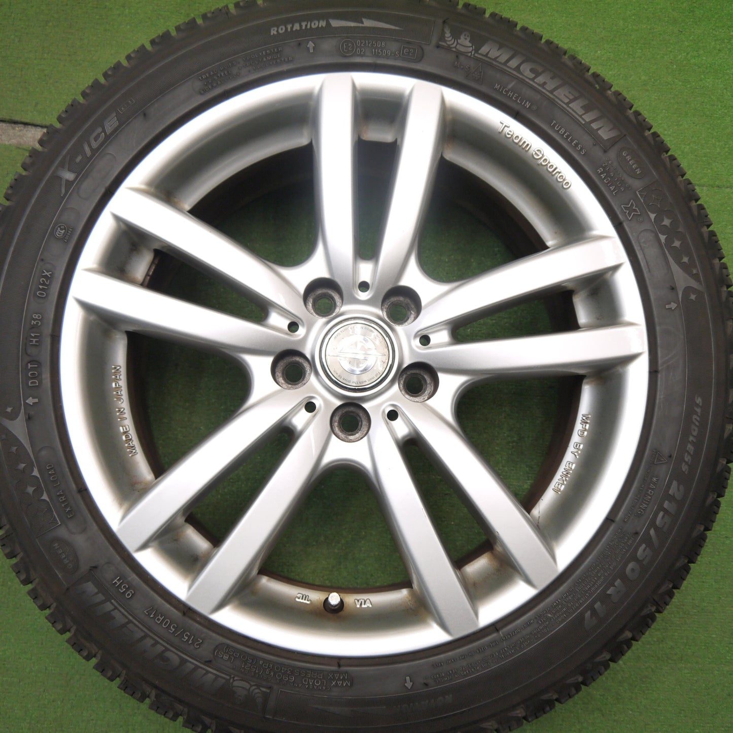 4本価格★ボルボ 等 215/50R17 スタッドレス ミシュラン X-ICE XI3 Team Sparco チームスパルコ 17インチ PCD108/5H★5050906Hス