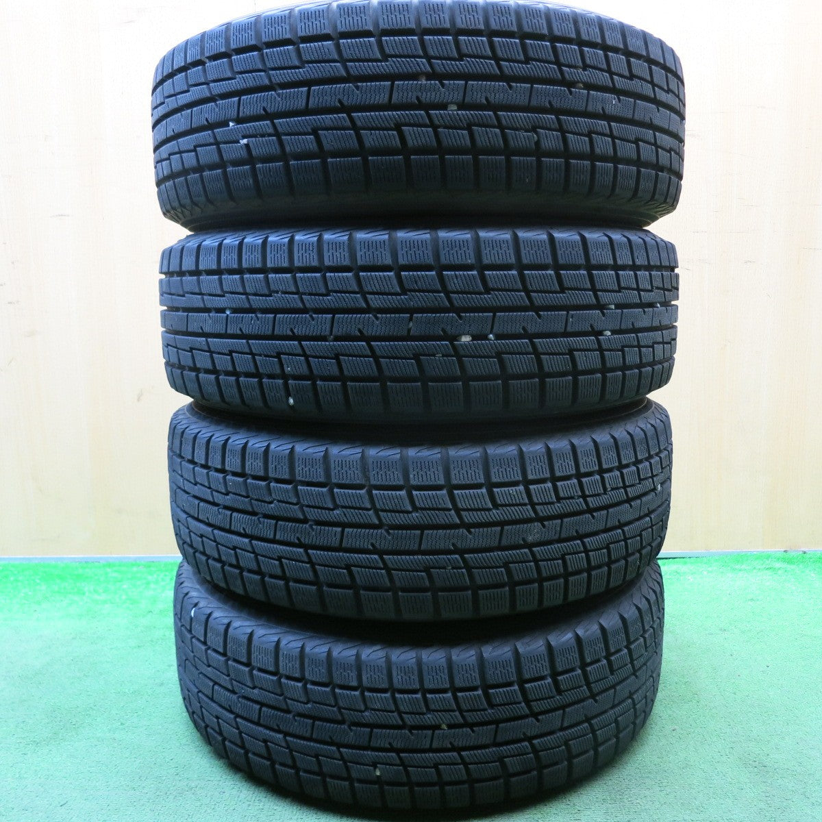 バリ溝！9分★日産 ノート キューブ 等 純正 175/65R14 スタッドレス ヨコハマ アイスガード iG30 14インチ PCD100/4H★5072704HAス
