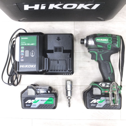 [送料無料] バッテリー2個◆ハイコーキ HiKOKI コードレス インパクト ドライバ WH18DDL2 充電器 ケース 付き 電動 工具◆