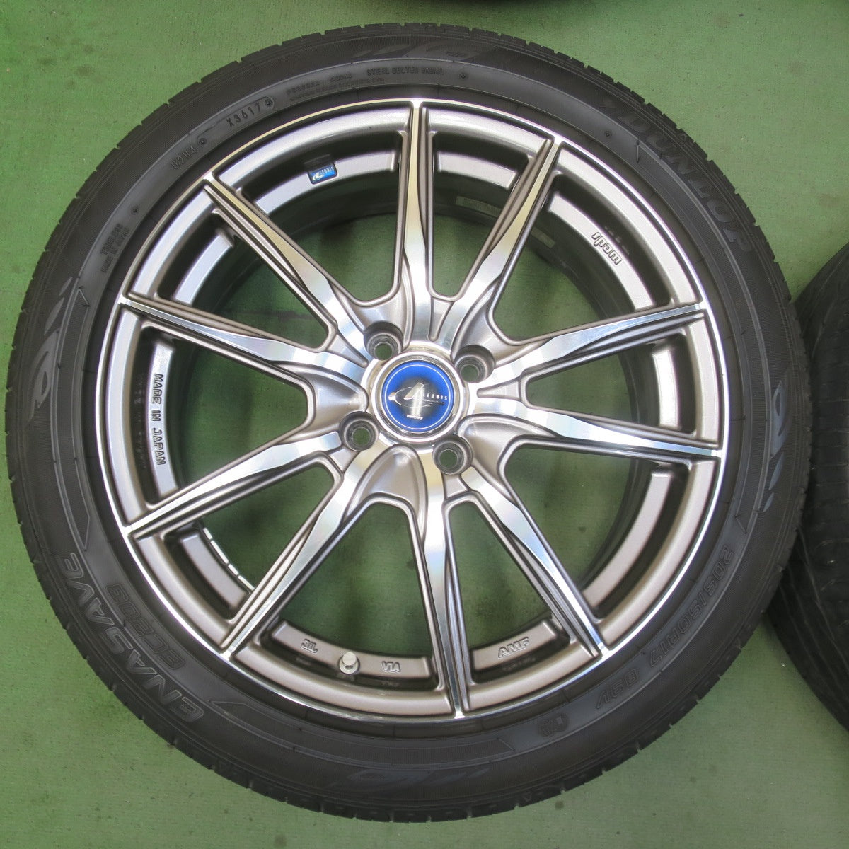 キレイ★LEONIS NAVIA 04 AMF 205/50R17 ダンロップ エナセーブ EC203 レオニス ナヴィア 17インチ PCD100/4H★6040903イノ