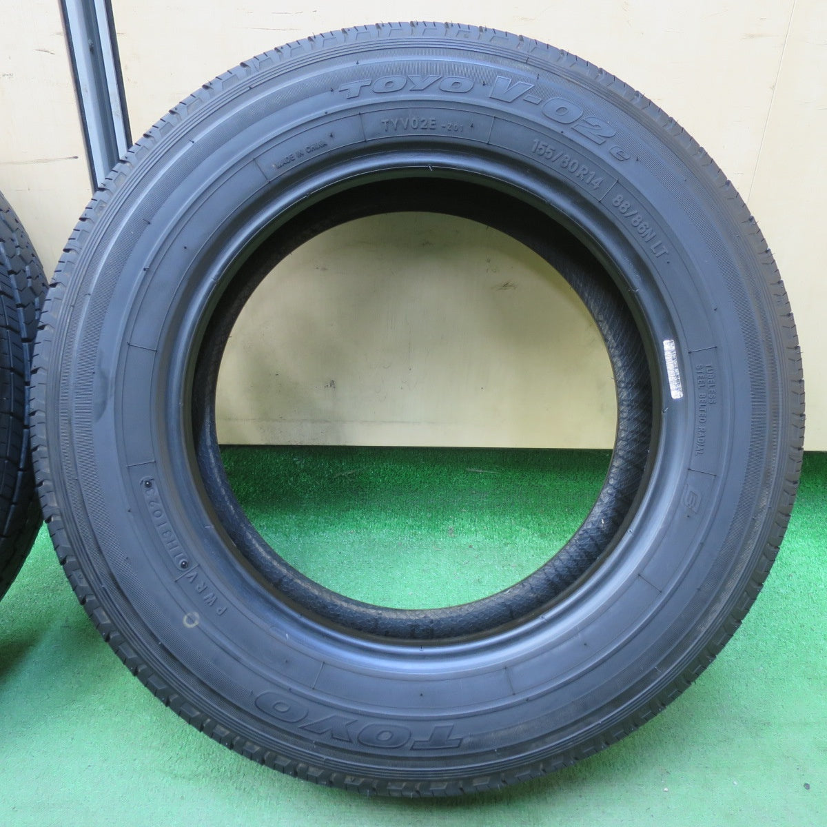 バリ溝！23年！9分★155/80R14 88/86N トーヨー V-02e タイヤ 14インチ プロボックス サクシード 等★5102003イノタ