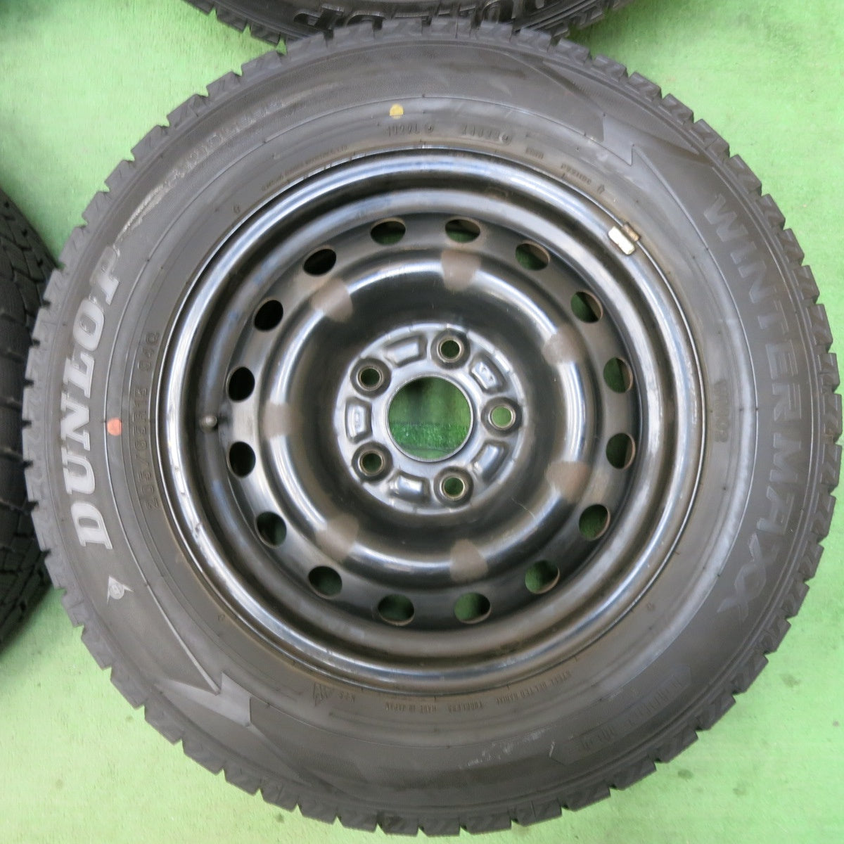 [送料無料] バリ溝！22年！ほぼ10分★ホンダ ステップワゴン 純正 スチール 205/65R15 スタッドレス ダンロップ ウインターマックス WM02 15インチ PCD114.3/5H★5022801SYス