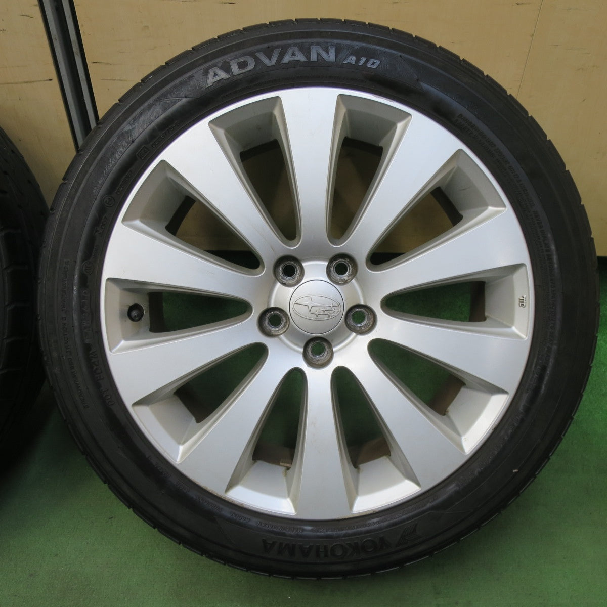 4本価格★スバル レガシィ 純正 215/50R17 ヨコハマ アドバン A10 17インチ PCD100/5H★5111005TTノ