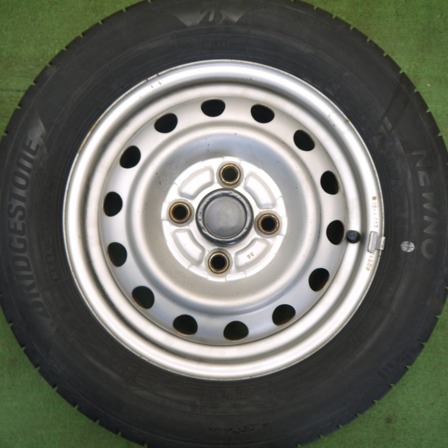 4本価格！23年★155/70R13 ブリヂストン NEWNO スチール ホイール ニューノ 13インチ PCD100/4H★6041303Hノ