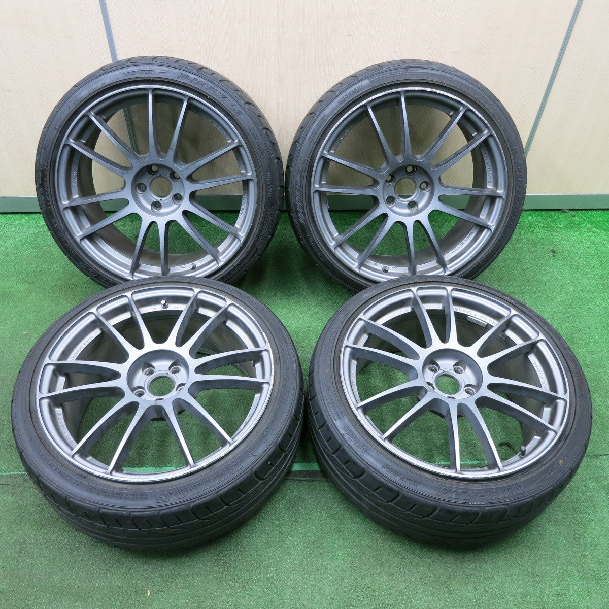 *送料無料* 4本価格★86 BRZ等 RAYS gram LIGHTS 57XTREME 225/40R18 ダンロップ DIREZZA DZ101 レイズ PCD100/5H★4032102NJノ