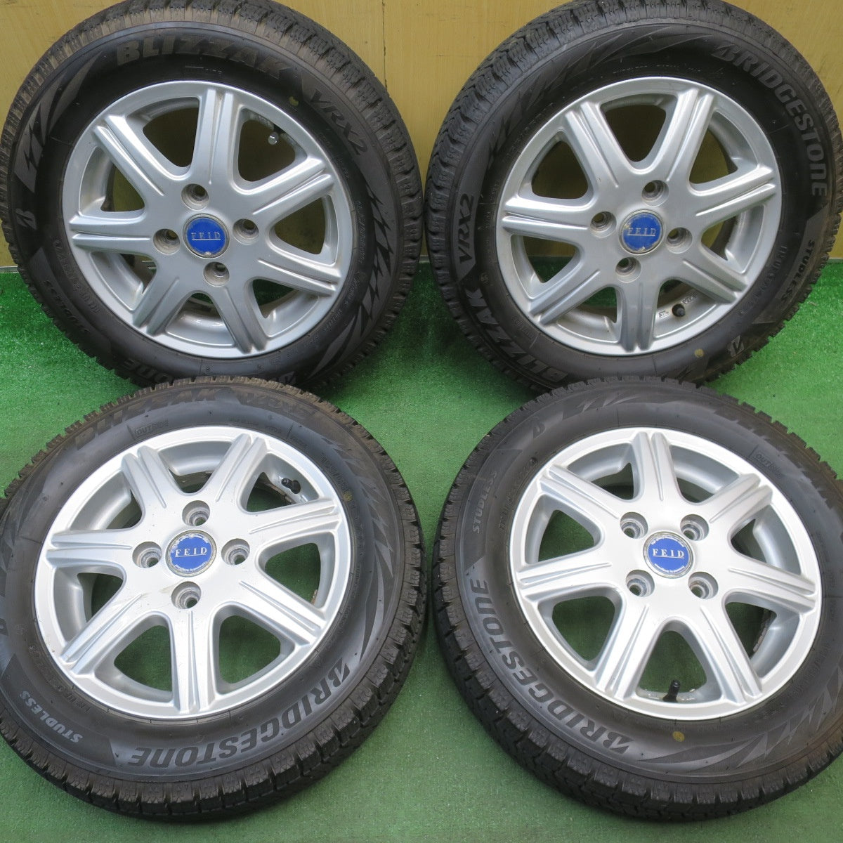 4本価格！22年◎スタッドレス 155/65R13 ブリヂストン ブリザック VRX2 FEID フェイド 13インチ PCD100/4H◎6072906NJス